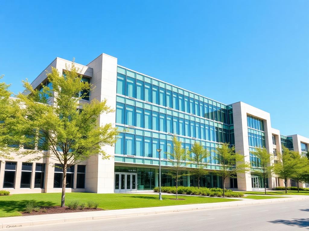 V-Tech Solutions modern campus building