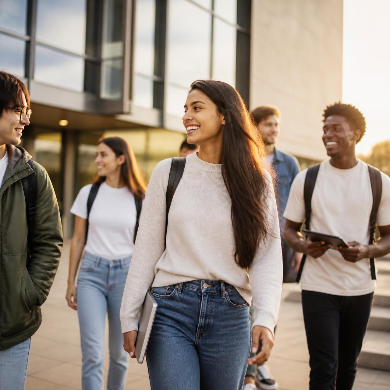 V-Tech Solutions students on campus